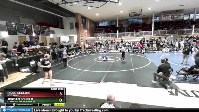 138 lbs Cons. Semi - Jordan Schield, Coeur D`Alene High School vs Rider Seguine, Post Falls