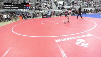 U20 Women - 50 lbs Champ. Round 3 - Diana Gonzalez, CA vs Gabriele Tedesco, FL