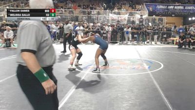 115 lbs Semifinal - Fallon Dames, Middleburg vs Melissa Gallo, Florida Christian School