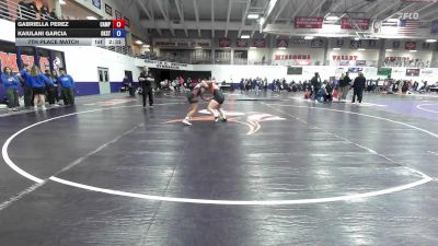 145 lbs 7th Place Match - Gabriella Perez, Campbellsville University vs Kaiulani Garcia, Oklahoma State