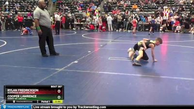 65 lbs Cons. Round 3 - Rylan Fredrickson, Glenwood Wrestling Club vs Cooper Lawrence, Hawks WC Lincoln