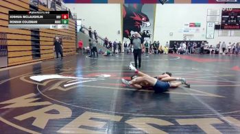138 lbs Cons. Round 3 - Joshua McLaughlin, Hood River Valley vs Roman Coleman, Roosevelt