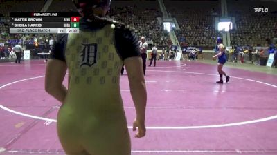 1-5A 152 3rd Place Match - Mattie Brown, Beauregard HS vs Sheila Harris, Dora