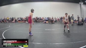 72 lbs Round 2 (10 Team) - Kasen Karl, Missouri Outlaws vs Jace Hohnstreiter, Lake Gibson Braves