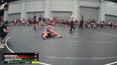 170 lbs Round 2 (10 Team) - Christian Papcun, MF Savage vs Luke Nichols, Georgia United Red