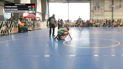 130 lbs Round 2 - 10:45am Saturday - Blake Knoebel, PA Gold vs Tyrone Evans, Gotcha