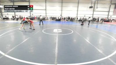 100 lbs Consi Of 16 #2 - Audriana Green, MS vs Riley Meyer, WY