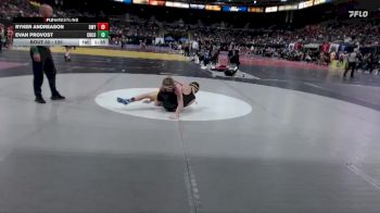 120 lbs Champ. Round 1 - Ryker Andreason, Owyhee vs Evan Provost, Crook County