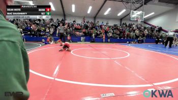 58 lbs Consi Of 8 #2 - Dean Mote, Skiatook Youth Wrestling 2022-23 vs Mac Daugherty, Victory Youth Wrestling