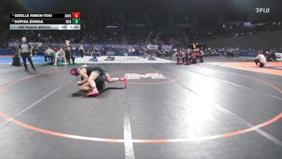 6A/5A Girls 190 1st Place Match - Giselle Nimon-Toki, Southridge Girls vs Sophia Zuniga, West Salem Girls