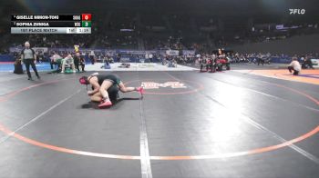 6A/5A Girls 190 1st Place Match - Giselle Nimon-Toki, Southridge Girls vs Sophia Zuniga, West Salem Girls