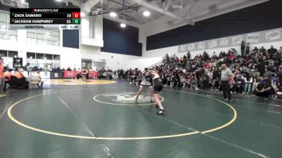 113 lbs Semifinal - Zack Samano, Chino vs Jackson Humphrey, Sultana