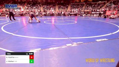 70 lbs Round Of 16 - Azekiel Koethe, Big Game Wrestling Club vs Jayce Walker, GGB Ohio