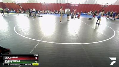 157-159 B Round 2 - Zack Manthie, Mora vs Kayden Thomas, Olympia