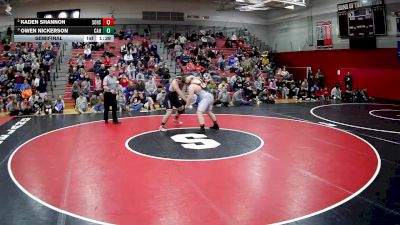 285 lbs Semifinal - Owen Nickerson, Corry Area Hs vs Kaden Shannon, Southmoreland Hs