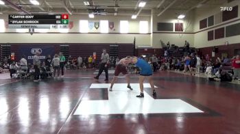 215 lbs Semifinal - Carter Eddy, Independence vs Dylan Schrock, Clear Creek-Amana