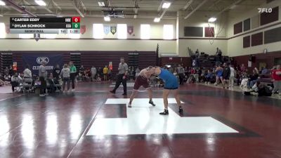 215 lbs Semifinal - Carter Eddy, Independence vs Dylan Schrock, Clear Creek-Amana