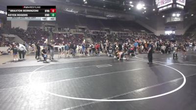 82 lbs 5th Place Match - Braxton Berninzoni, Black Fox Wrestling Academy vs Keyen Rogers, SLV Elite Wrestling Club