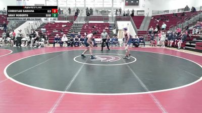 132 lbs Quarters & 1st Wb (16 Team) - Christian Saravia, Habersham Central Hs vs Gray Roberts, Dunwoody