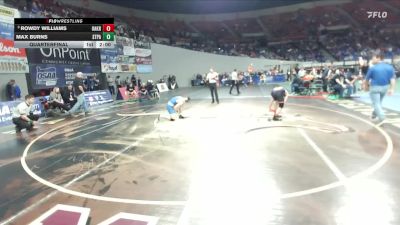 2A/1A Boys 138 Quarterfinal - Rowdy Williams, Oakridge Boys vs Max Burns, St. Paul Boys