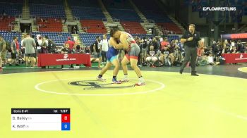 220 lbs Cons 8 #1 - Dillon Bailey, California vs Kaylon Wolf, Oklahoma