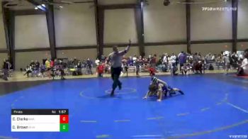 69 lbs Final - Cody Clarke, Roundtree Wrestling Academy vs Carson Brown, Grindhouse Wrestling