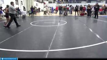 109 lbs Cons. Round 1 - Dominic Wright, Granby Wrestling vs Mia Goodwin, Kellam Matrats