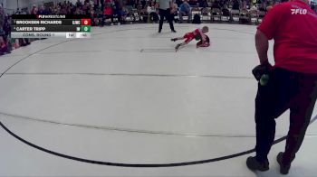 16 lbs Cons. Round 1 - Brooksen Richards, Gothenburg Junior Wrestling Club vs Carter Tripp, Ironman Wrestling