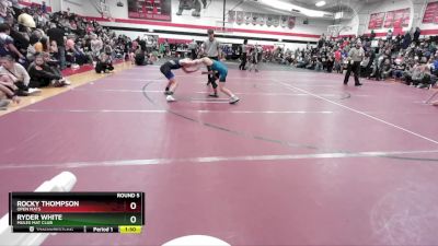 95 lbs Round 5 - Rocky Thompson, Open Mats vs Ryder White, Mules Mat Club