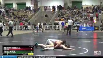 A 160 lbs Cons. Round 1 - Bennett Mcdougal, Whitwell vs Daniel White, Cheatham Co. Central