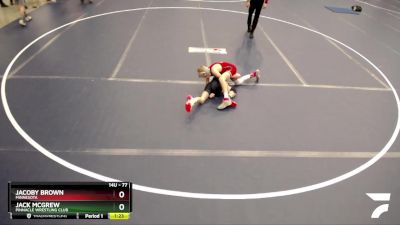 77 lbs Cons. Round 3 - Jack McGrew, Pinnacle Wrestling Club vs Jacoby Brown, Minnesota