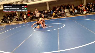 197 lbs Champ. Round 1 - Isaac McGee, Western Wyoming College vs Caleb Schwerdtfeger, Southeast Community College