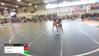 130 lbs Consi Of 8 #2 - Aj Russell, Lions WC vs Deebo Vitale, Grindhouse WC