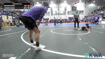 46-49 lbs Round Of 16 - Malakai Davis, Sperry Wrestling Club vs Xander Dixon, Mannford Pirate Youth Wrestling