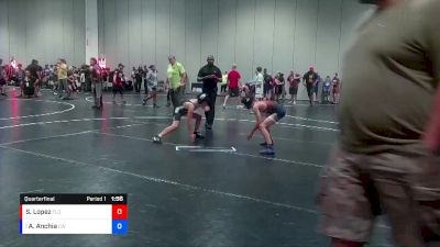 97 lbs Quarterfinal - Aiden Anchia, Colosseum Wrestling vs Sair Lopez, Florida