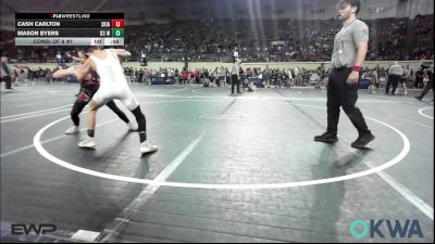 80 lbs Consi Of 8 #1 - Cash Carlton, Skiatook Youth Wrestling vs Mason Byers, D3 Wrestling Cluib