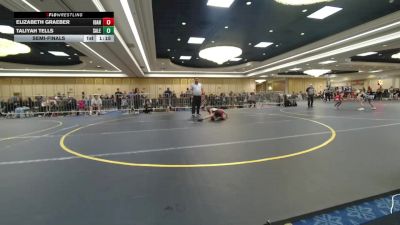 58 lbs Semifinal - Elizabeth Graeber, Idaho Gold vs Taliyah Tells, Salem Elite