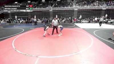 86 lbs Round Of 16 - Grayson Marcotte, Casper WC vs Bryken Causey, Matpac Wrestling ND