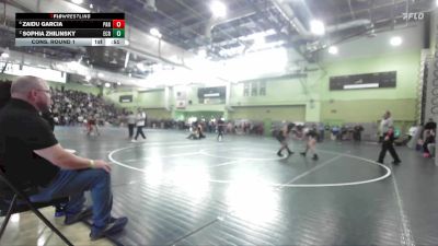140 lbs Cons. Round 1 - Zaidu Garcia, PANORAMA vs Sophia Zhilinsky, El Camino Real