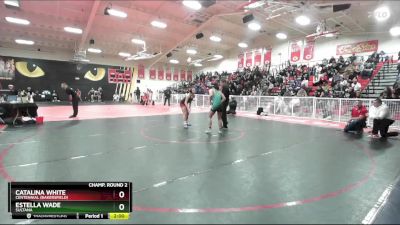 125 lbs Champ. Round 2 - Catalina White, Centennial (Bakersfield) vs Estella Wade, Sultana