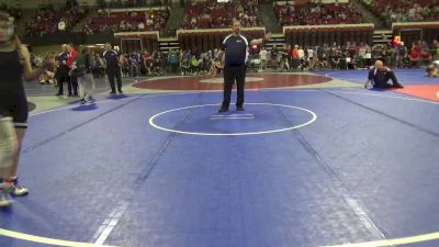 130 lbs Cons. Round 2 - Kylie Schwartz, Baker Wrestling Club vs Blake Ozark, Glasgow Wrestling Club