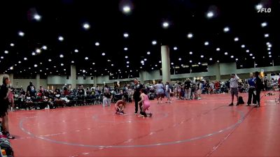 92 lbs Semis & 3rd Wb (16 Team) - Haylee Johnson, BRAWL Black vs Rylee Beville, Elevation WC