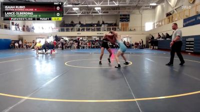 133 lbs Round 3 (6 Team) - Lance Olberding, Southeast Community College vs Isaiah Rubio, Western Wyoming College