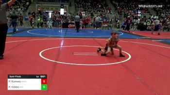 49 lbs Semifinal - Paden Rumsey, Pawhuska Elks Takedown vs Parker Hobbs, Salina Wrestling Club