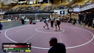 184 lbs Quarterfinal - Owen Heiser, Air Force vs Lazaro Crespo, Fort Hays Tech Northwest