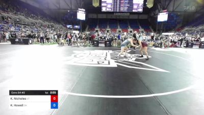 127 lbs Cons 64 #2 - KacieJean Nicholes, Utah vs Kurrstin Howell, Oklahoma