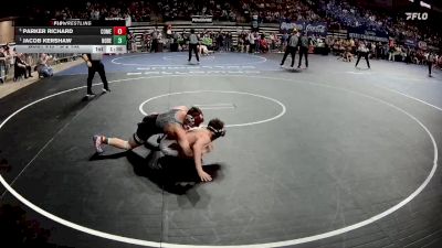 D 2 132 lbs Semifinal - Jacob Kershaw, North DeSoto vs Parker Richard, Comeaux