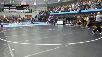100 lbs Semifinal - Abigail Hendricks, South Tama vs Aubrey Krueger, Benton Community