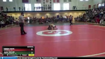 182 lbs Semifinals (8 Team) - Alex Taylor, Cape Henlopen H S vs Derek Davis, Smyrna H S