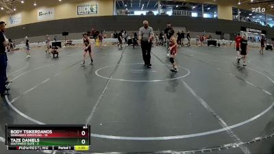 60 lbs Round 5 (6 Team) - Body Tsikerdanos, Warhawks Wrestling vs Taze Daniels, SouthWest Elite